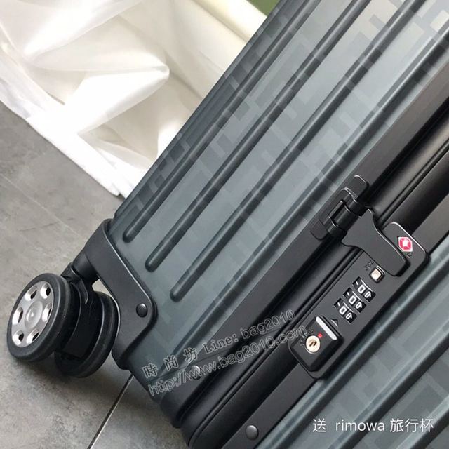 Rimowa拉杆箱 66627 Fendi x rimowa 全鋁鎂合金 日默瓦拉箱 馮彥霖同款旅行箱xzx1007